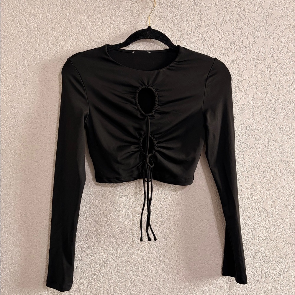 Long Sleeve Black Top